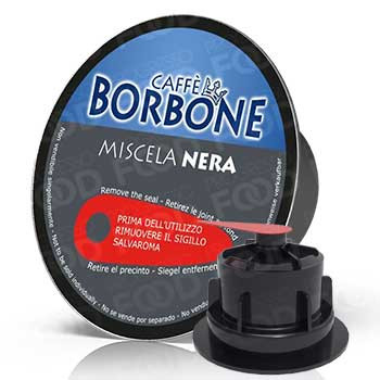 90 Capsule Borbone Dolce Re miscela Nera compatibili Dolce Gusto