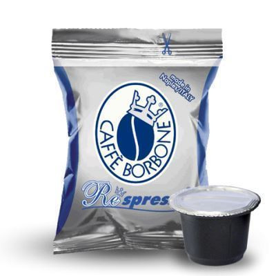 100 Capsule Caffe' Borbone Respresso Miscela Blu Compatibili Nespresso